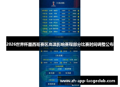 2026世界杯墨西哥赛区高温影响赛程部分比赛时间调整公布